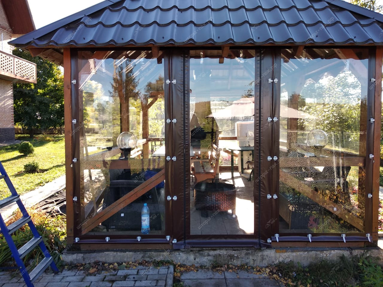 мягкие окна для беседок и веранд шторы пвх